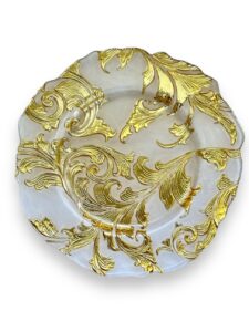 Crystal Glass Mirage Charger Plate 1Pc