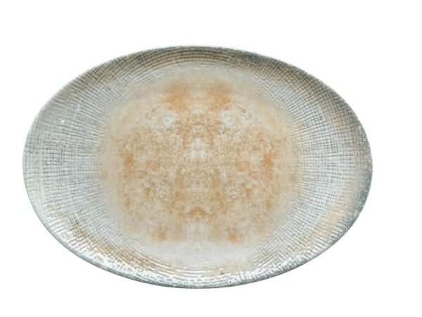 LS Luxurious Defne Large Oval Plate 32Cm Materia: Porcelain Colour: Natural Size: 32cm Pack of: 1pc