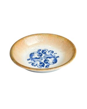 LS Luxurious Kaan Chat Plate 15Cm Materia: Porcelain Colour: Blue with Brown & Cream Size: 15cm Pack of: 6pcs