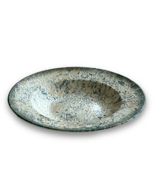 LS Luxurious Eren Pasta Plate 26Cm Materia: Porcelain Colour: Blue with Yellow & Cream Size: 26cm Pack of: 1pc