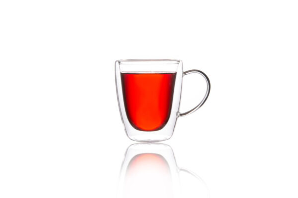 LS LUXURIOUS Double Wall Cup with Handle Set of 6pcs 170ML Material: Glass Colour: Clear Size:170ML Pack of: 6Pcs