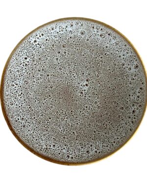 REACTIVE NOSTALGIC BROWN FLAT DINNER PLATE