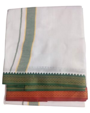 LS LUXURIOUS Cotton Cool Men's Single Dhoti 4.5.00 Mts 100% Cotton