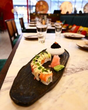 LS LUXURIOUS Stoneware Black Long Platter 43cmx15.5cm 1PC