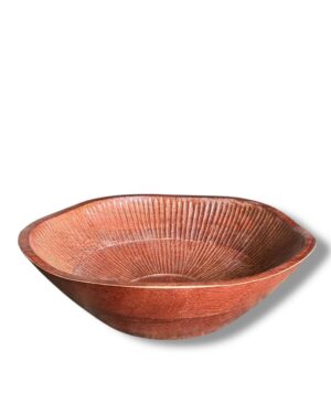 LS LUXURIOUS Brown Mangifera Indica Set Of 2 Serving Bowl Brown 10x10x3 inch 1Pc
