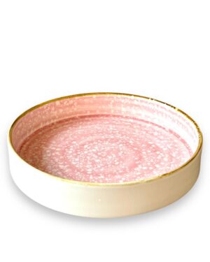 COSMOS PINK Kaden Deep Salad Plate 20cm Height-4.3cm"