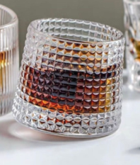 360 Degree Rotating Narcisse Glass DOF 160ml Set of 6