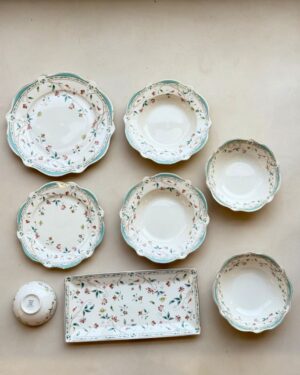 Cart Fluer de Inde 23Pcs Dinner Set