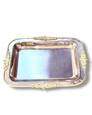 Stainless Steel Rectangular Serving Tray 41X31X5cm