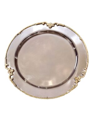 Elegant SS Round Charger Plate 38cm