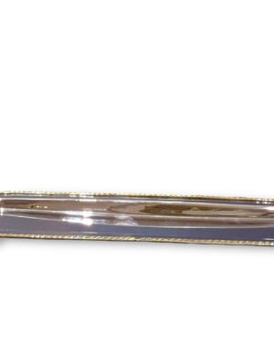 Stainless Steel Rectangular Long Serving Tray 43X14X5cm