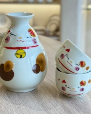 3-Piece Ceramic Japanese Sake Set