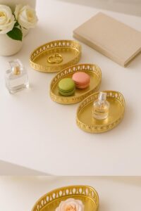 LS LUXURIOUS Eye Shape Gifting Etching Gold Tray 1PC S-26 a8c01cfb 7de0 45a4 878e 5da81bbb105a