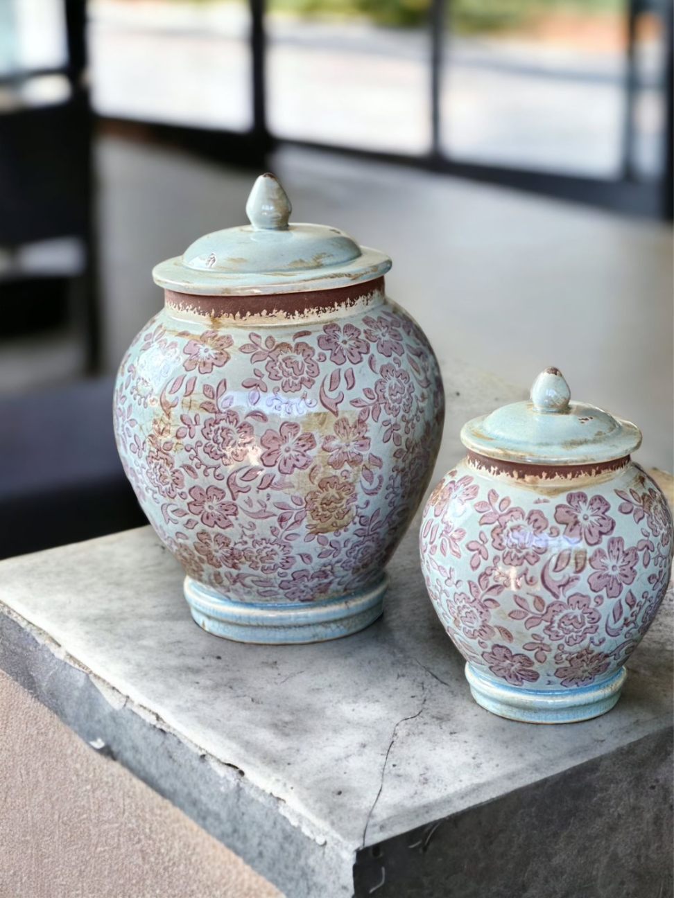 LAVENDER DREAM URN 1Pc-LARGE & 1Pc-SMALL