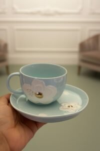 LS LUXURIOUS AURELIA CUP & SAUCER SET - BLUE 210ml 6b974254 a3f4 4e63 a2a5 68620be02438