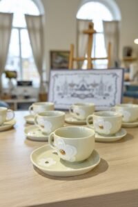 LS LUXURIOUS AURELIA CUP & SAUCER SET- BEIGE 210ml OzpIu70XgRFPqh1fQYw