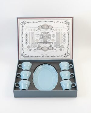 LS LUXURIOUS WINDSOR GOLD HOSTING SET - BLUE Set of 7