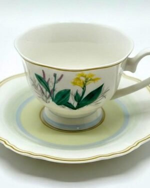 LS LUXURIOUS BECCABLOOM BLUE LACE CUP & SAUCER SET (2+2)