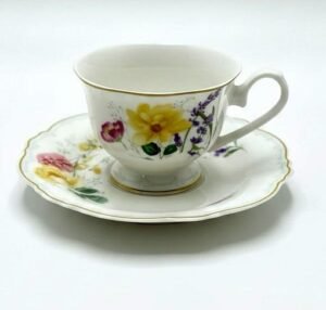 LS LUXURIOUS BECCABLOOM AUGUSTINE CUP & SAUCER SET (2+2) P1QJ89yhpBA YrK65A1 1