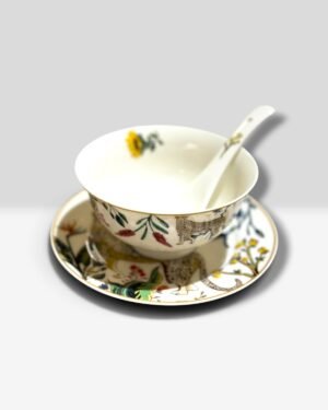 LS LUXURIOUS JENNA CLIFFORD SOUP SET LEOPARD 18PCS