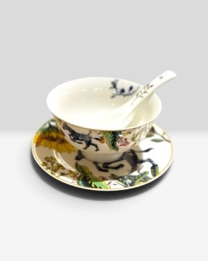 LS LUXURIOUS JENNA CLIFFORD SOUP SET ZEBRA 18PCS